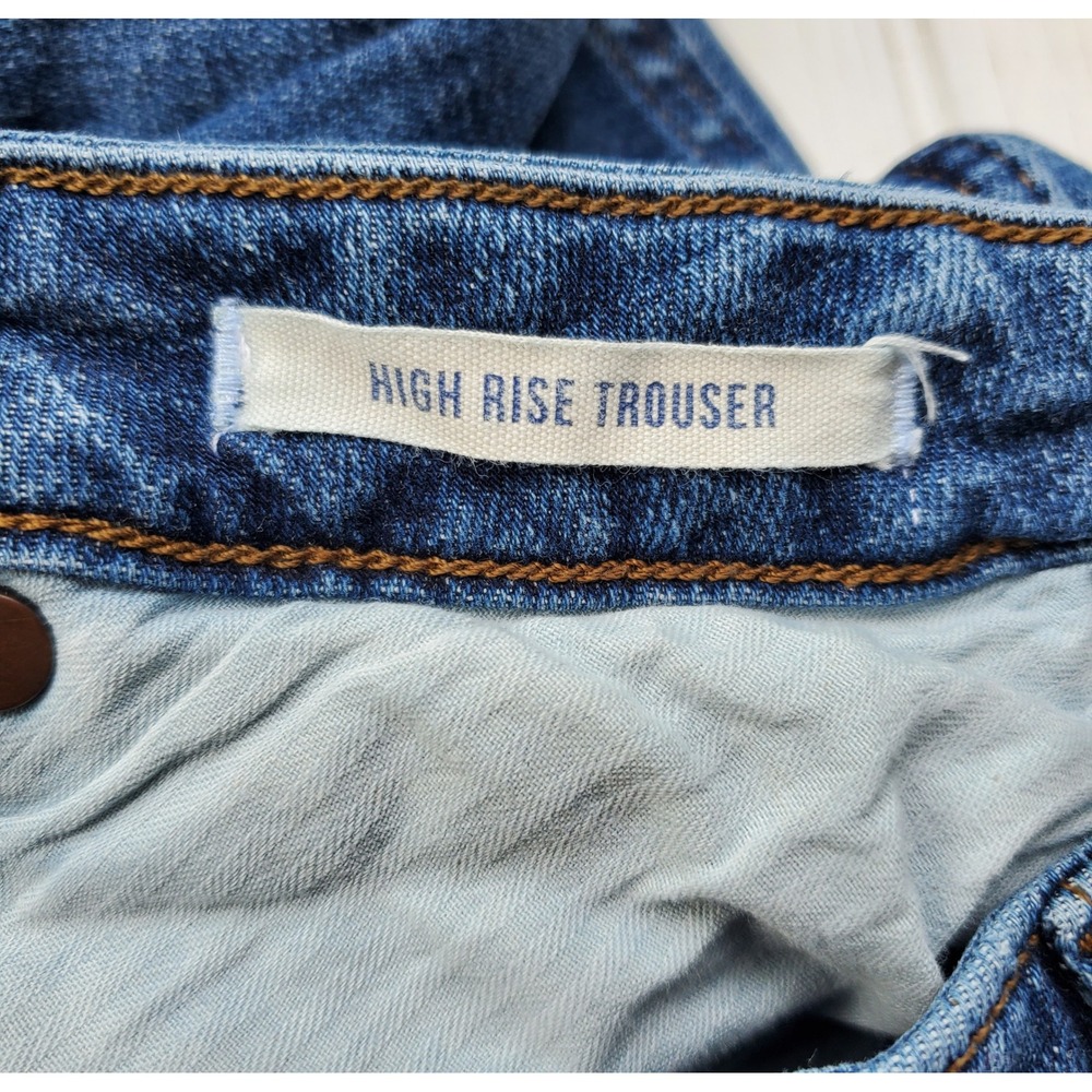 Wrangler Retro Womens High Rise Trouser Jeans Blue Wide Leg Denim Medium Wash - Picture 5 of 6